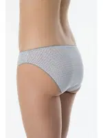 Kom Mary Pamuklu Gri 3 lü Bikini Seti Gri Melanj detay görünüm