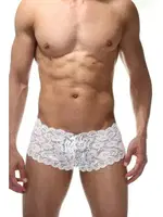 La Blinque Erkek Seksi Dantel Boxer 15409 Beyaz