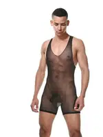 La Blinque Fantazi Erkek Güreşci Body 15386 Siyah