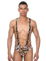 La Blinque Leopar Erkek Body 15158 Karışık-Çok Renkli