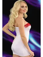 La Blinque Seksi Mini Elbise 6084 Beyaz detay görünüm