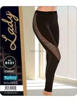 Lady Yanları Tül Detaylı Penye Bayan Tayt 8131 Görsel detay görünüm