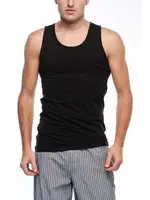 Likralı Klasik Erkek Atlet NBB 708 Siyah