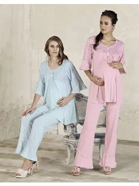 Artış Lohusa Pijama Takım Artış 3301 - Alternatif Görünüm