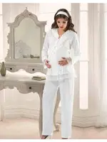 Lohusa Pijama Takım XSES 2180 Ekru