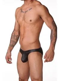 Merry See Merry See Deri Seksi Erkek Slip