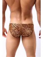 Merry See Leopar Desenli Erkek Slip Çok Renkli detay görünüm