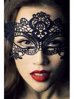 Merry See Seksi Dantel Göz Maskesi Siyah