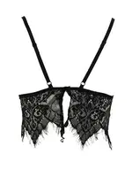 Merry See Şık Dantel Sütyen Siyah detay görünüm