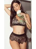 Siyah Dantel Sütyen Külot Takım Merry See MS4334 Siyah farklı açı