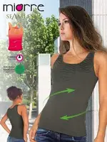 Miorre Kabartma Desenli Seamless Body Haki