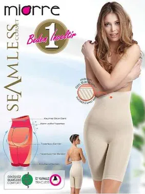 Miorre Miorre Uzun Paçalı Şekillendirici Korse/ Silikonlu