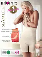 Miorre Yüksek Bel Şekillendirici Korse Silikonlu / 1 Beden İnceltir!!! Ten