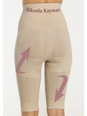 Miss Fit Miss Fit Çift Kat Tam Mideli Silikonlu Kaymaz Korse 1228 - Alternatif Görünüm