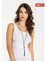 Miss Fit Dikişsiz Atlet Kalın Askılı 1601 Beyaz görsel 4