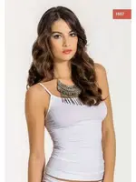 Miss Fit Dikişsiz İnce Askılı Atlet 1607 Beyaz farklı açı