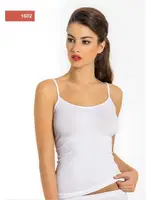 Miss Fit Dikişsiz İnce Askılı Korsajlı Atlet 1602 Beyaz farklı açı