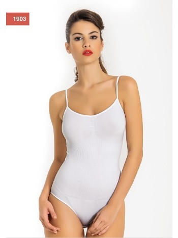 Miss Fit Dikişsiz İnce Askılı Korsajlı Body 1903