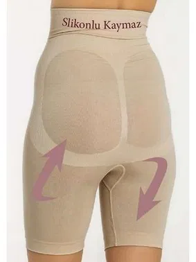 Miss Fit Miss Fit Parçalı Çift Kat Mideli Slikonlu Kaymaz Korse 1227 - Alternatif Görünüm