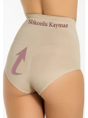Miss Fit Miss Fit Silikonlu Kaymaz Yüksek Bel Slip Korse 33636 - Alternatif Görünüm