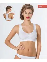 Miss Fit Sporcu Dikişsiz Büstiyer 1502 Beyaz görsel 4