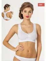 Miss Fit Sporcu Dikişsiz Büstiyer 1502 Beyaz farklı açı