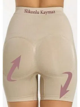 Miss Fit Miss Fit Yüksek Bel Silikonlu Kaymaz Korse Boxer 34313 - Alternatif Görünüm