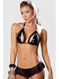 Mite Love Mite Love Deri Sütyen ve Külot Takım