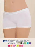 NBB 2021 Düşük Bel Ağlı Üçlü Paket Dikişsiz detay görünüm