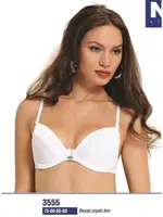 NBB Destekli Sütyen 3555 Beyaz detay görünüm