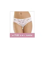 Pamuk Elastan Dantelli Bikini Erdem 7122 Beyaz görsel 4