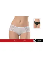 Pamuk Elastan Düşük Bel Bikini Külot Erdem 7259 Beyaz farklı açı