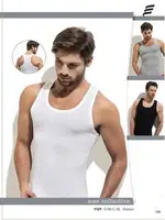 Pamuk Elastan Sporcu Erkek Atlet -3 lü Paket Erdem 1121 Beyaz farklı açı