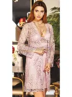 Penye Dantelli Kısa Altılı Set Takım Jeremi 563 Pudra görsel 8