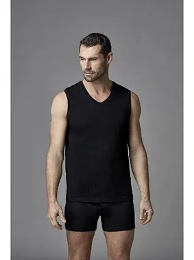 Dagi Penye V Yaka Kolsuz 2 Li T-Shirt Dagi D1070 - Alternatif Görünüm