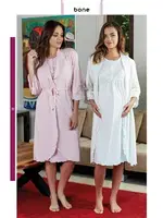 Pileli Lohusa 2 li Takım Bone Club 4633 Pudra detay görünüm