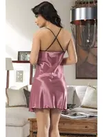 Saten Gecelik Tek Parça  Sistina M-367 detay görünüm