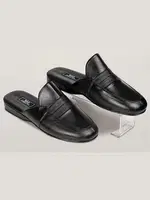 Şilte Taban Deri Erkek Terliği- G&c Collection 310 Siyah