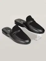 Şilte Taban Nubuk Fyonklu Erkek Terliği- G&c Collection 375 Siyah