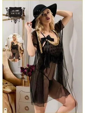 Sistina 2 Li Set Gecelik Sabahlık Sistina 1407 - Alternatif Görünüm