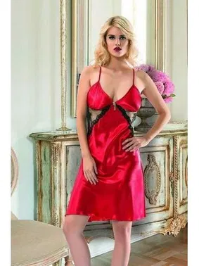 Sistina Sistina M-353 Tek Parça Saten Gecelik