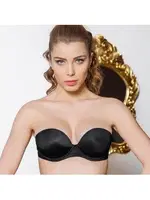 Straplez Sütyen (Push-Up) Gallipoli 1460 Siyah farklı açı