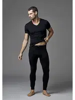 Termal V Yaka Kısa Kol T-Shirt Dagi D6030 detay görünüm