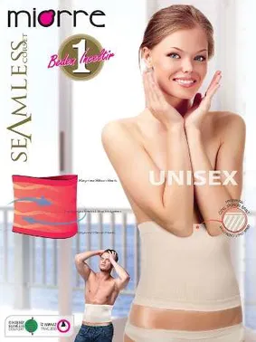 Miorre Zayıflama Korsesi Silikonlu / 1 Beden İnceltir Miorre Bellik