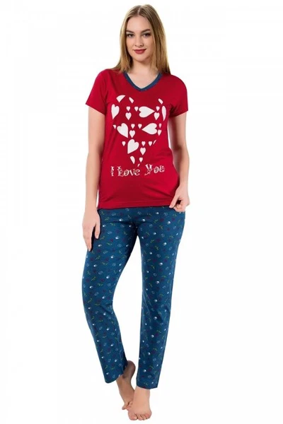 Akbeniz Bayan Kısa Kol Pijama Takımı 2365