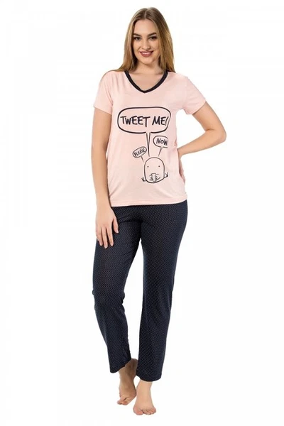 Akbeniz Bayan Kısa Kol Pijama Takımı 2377