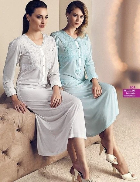 Artış 904 Uzun Kollu Gecelik