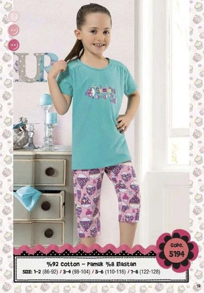 Hmd Kız Çocuk Kapri Takım 5194