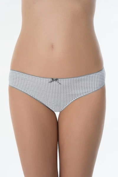 Kom Mary Pamuklu Gri 3 lü Bikini Seti