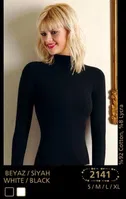 Anıt Balıkçı Yaka Uzun Kol T-Shirt 2141 Siyah farklı açı